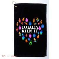 Totally Kiln It Ceramic Pottery Artist Art Lover Expert Golf Towel thumb 0