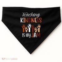 Teaching Kindness Is My Jam USA-Made Doggie Bandana thumb 0