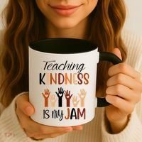 Teaching Kindness Is My Jam Coffee Mug thumb 3