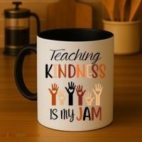 Teaching Kindness Is My Jam Coffee Mug thumb 4