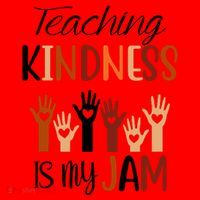 Teaching Kindness Is My Jam Santa Hat thumb 1