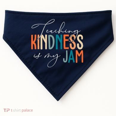 Teaching Kindness Is My Jam USA-Made Doggie Bandana