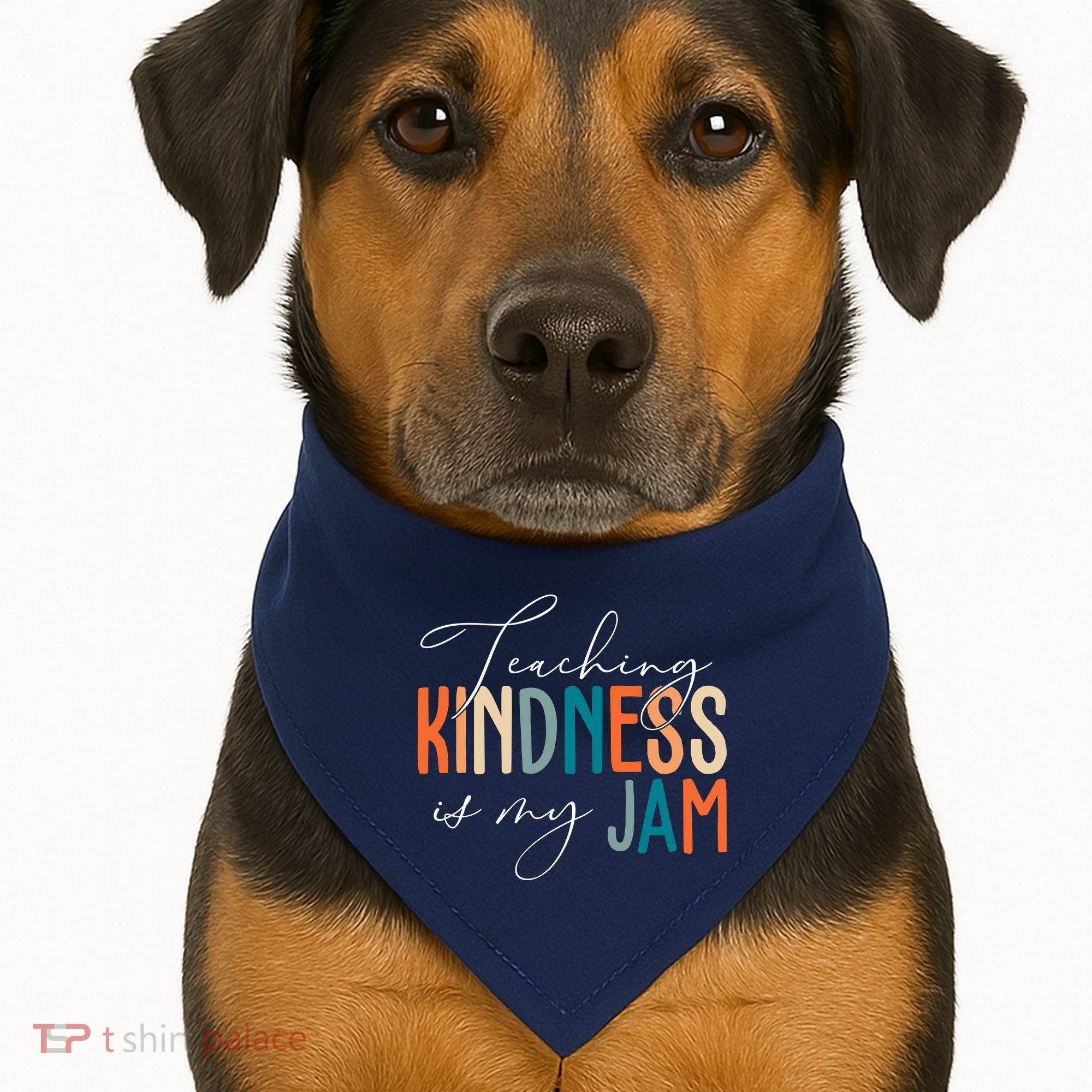Teaching Kindness Is My Jam USA-Made Doggie Bandana