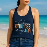 Teaching Kindness Is My Jam Women's Tank Top thumb 2