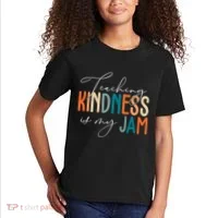 Teaching Kindness Is My Jam Kids T-Shirt thumb 2