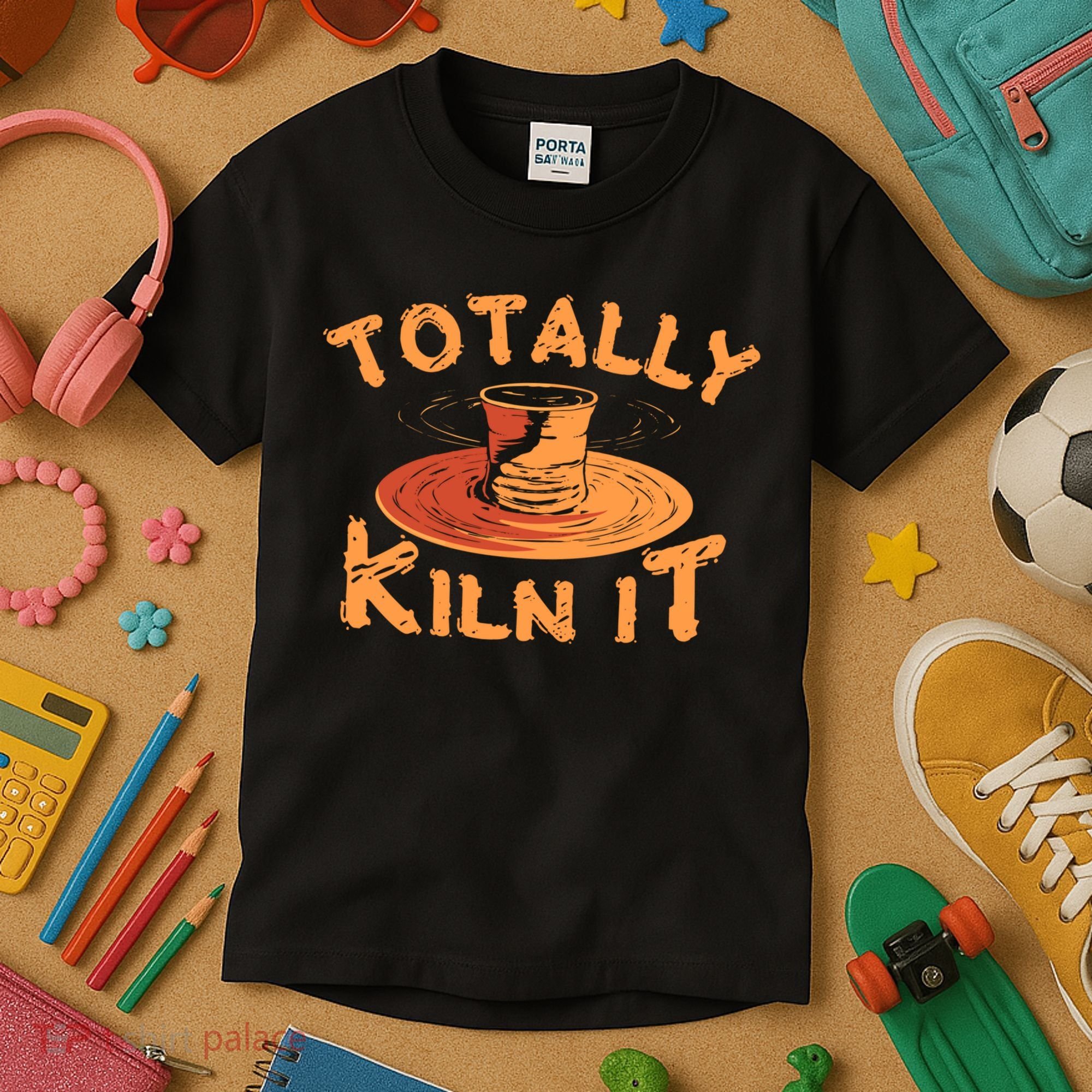 Totally Kiln It Funny Pottery Ceramics Artist Gift Funny Gift Kids T-Shirt