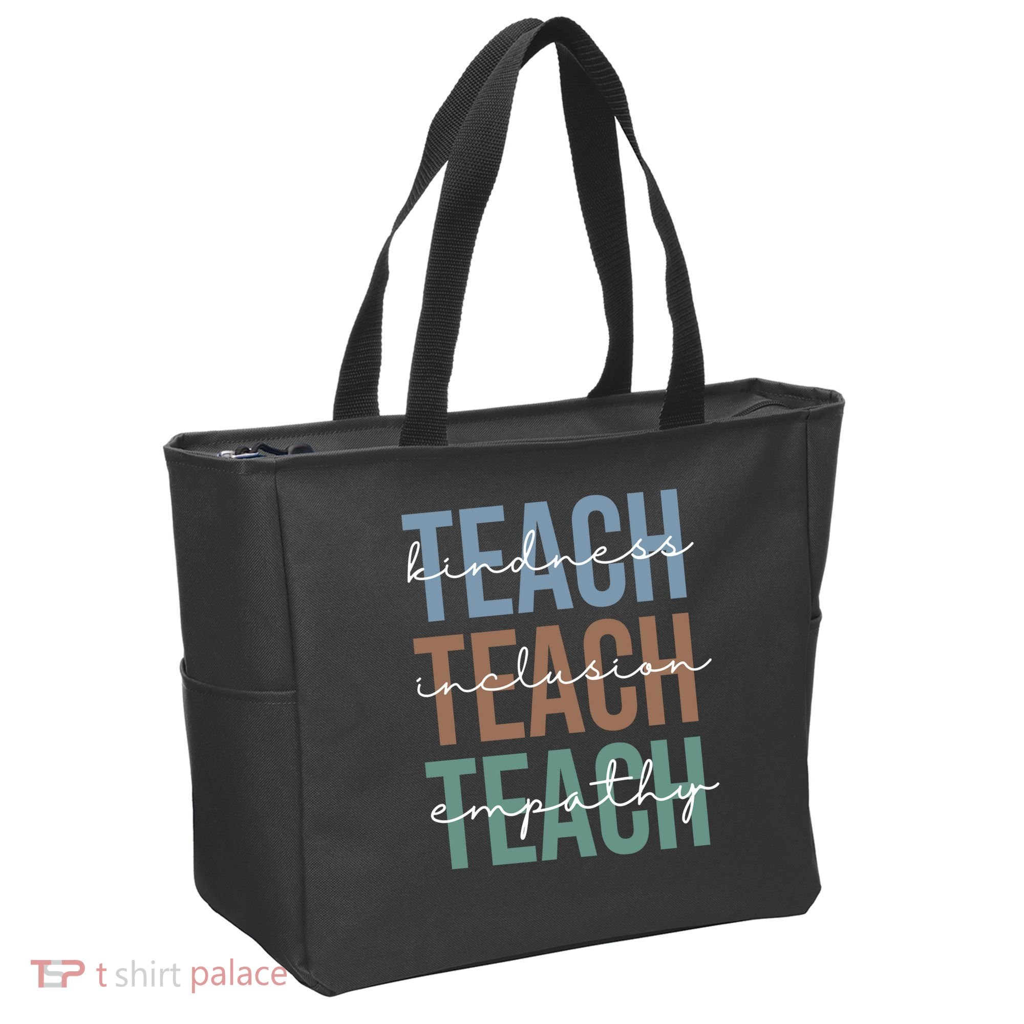 Teach Kindness Inclusion Empathy Tote Bag