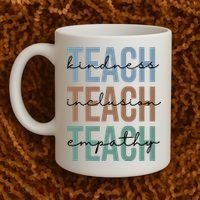 Teach Kindness Inclusion Empathy Coffee Mug thumb 2