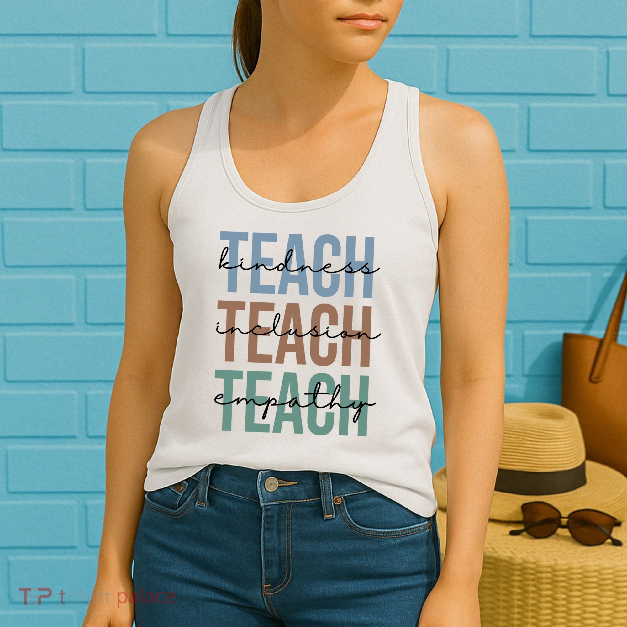 Teach Kindness Inclusion Empathy Women's Tank Top