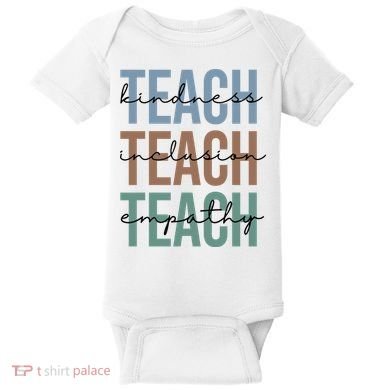 Teach Kindness Inclusion Empathy Baby Bodysuit