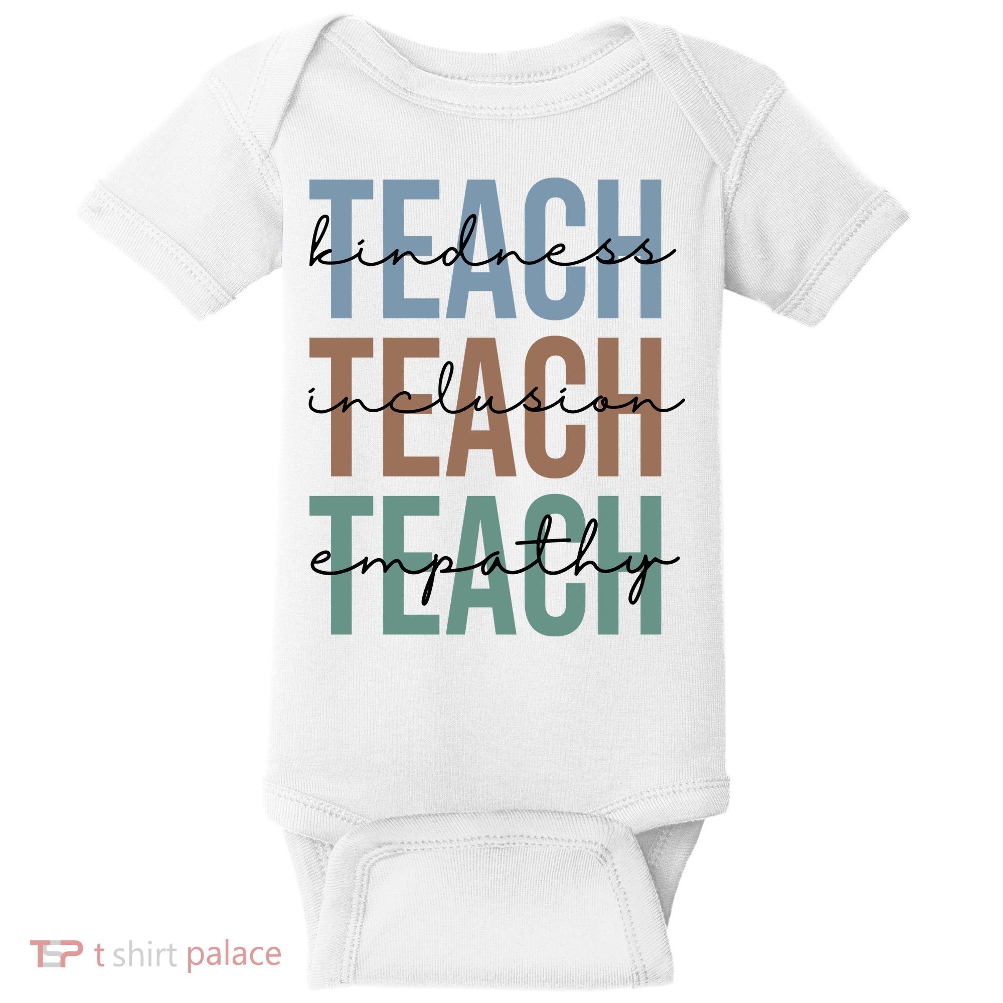 Teach Kindness Inclusion Empathy Baby Bodysuit