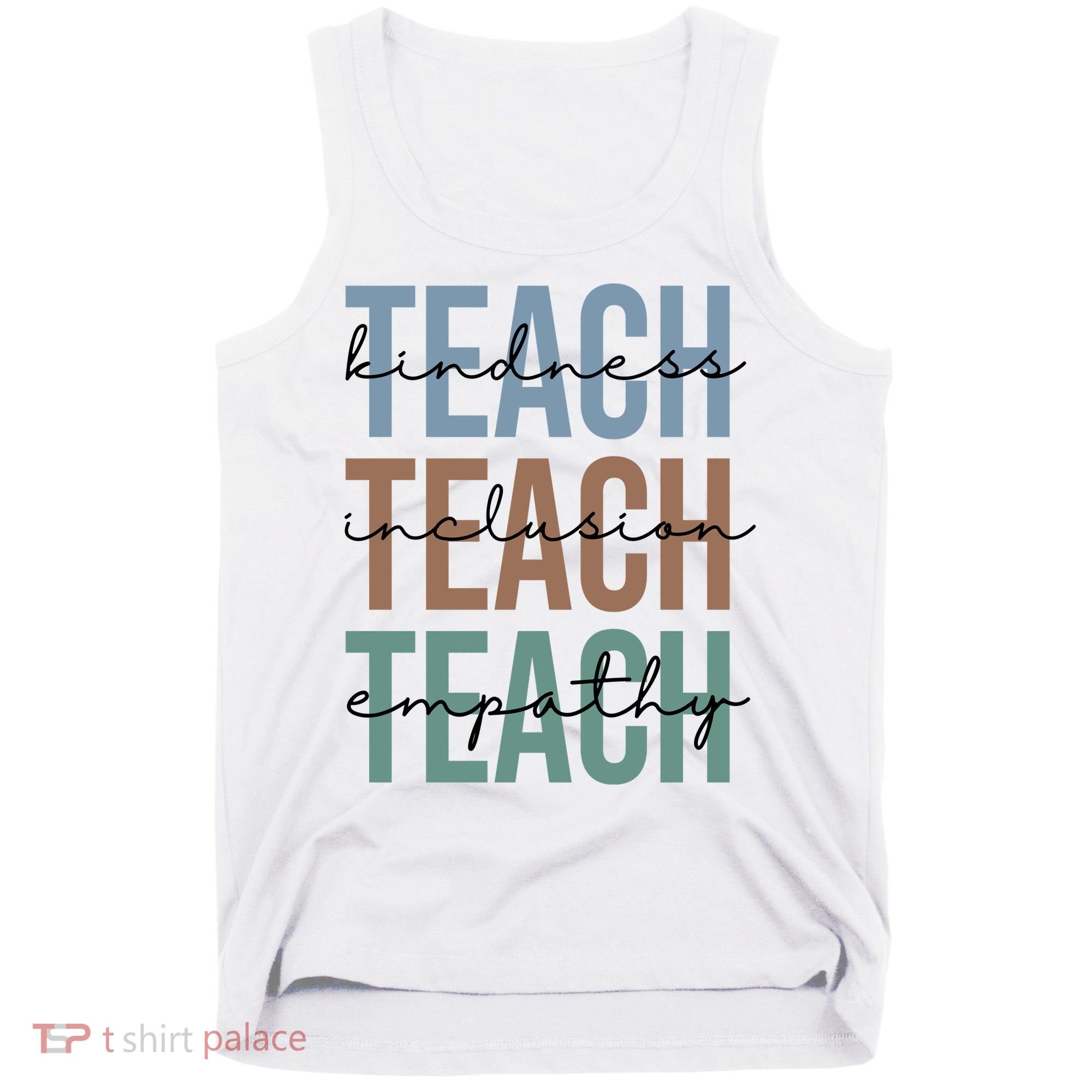 Teach Kindness Inclusion Empathy Tank Top