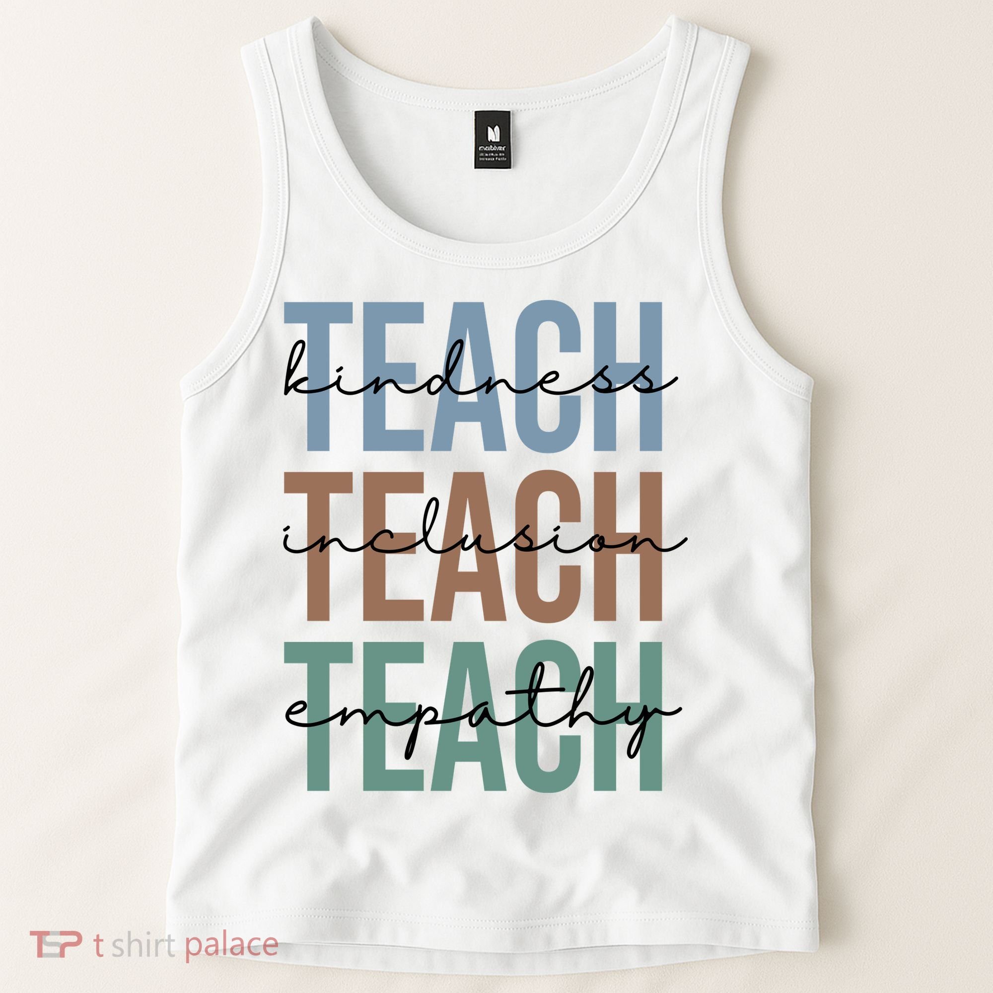 Teach Kindness Inclusion Empathy Tank Top