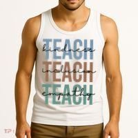 Teach Kindness Inclusion Empathy Tank Top thumb 3
