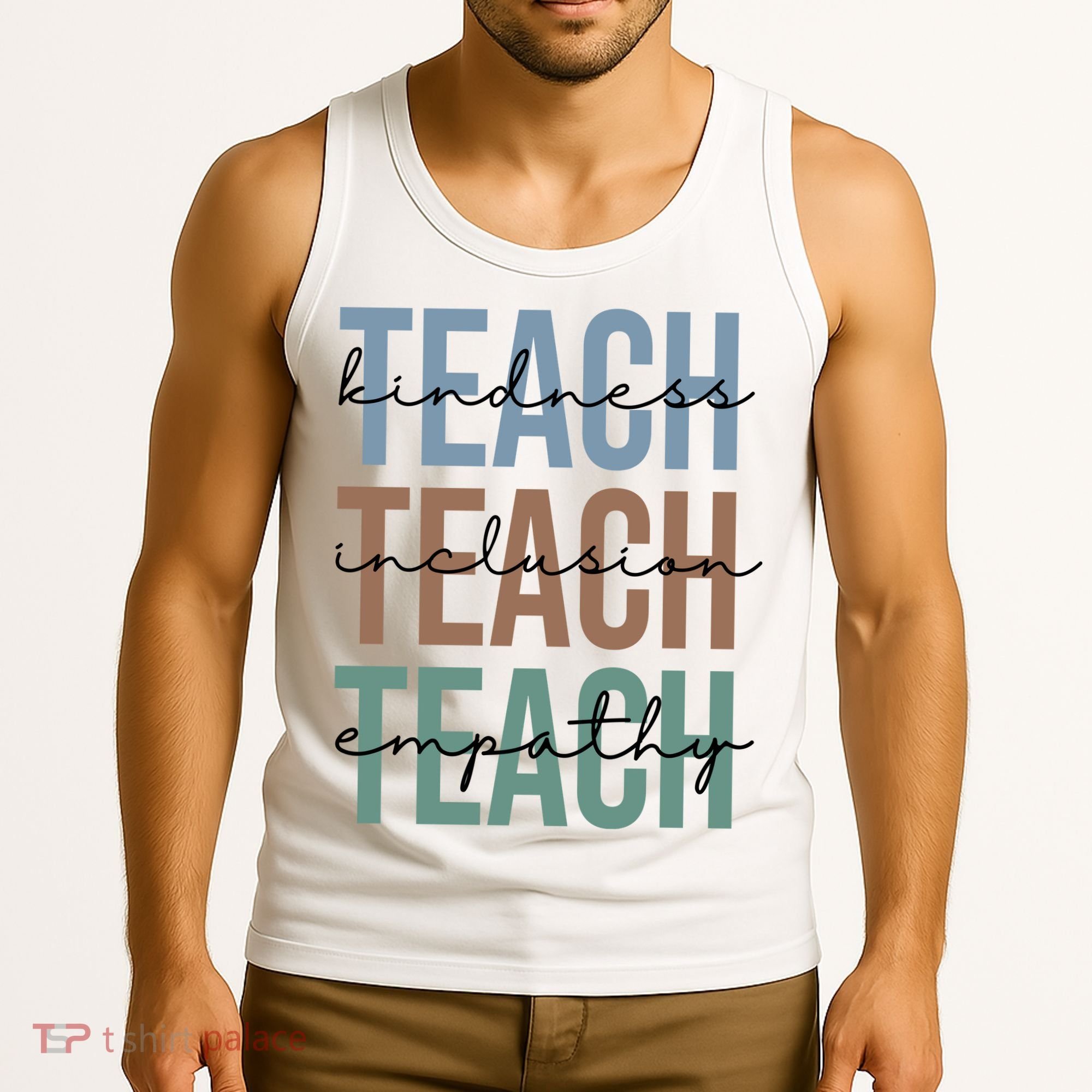 Teach Kindness Inclusion Empathy Tank Top