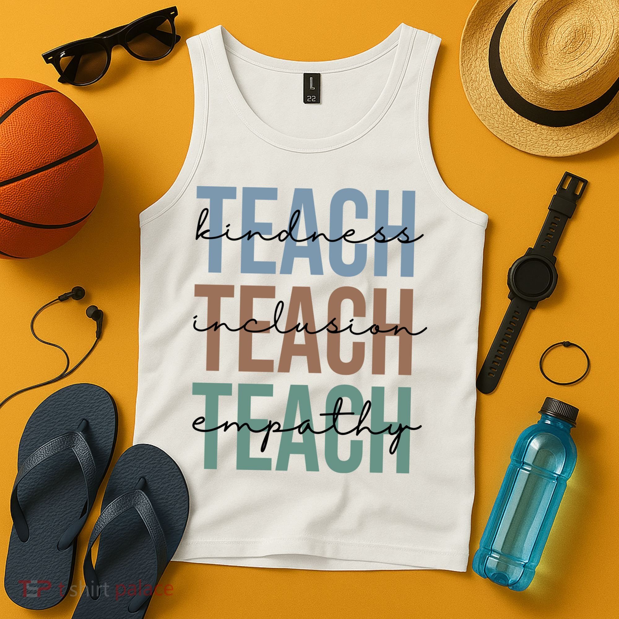Teach Kindness Inclusion Empathy Tank Top