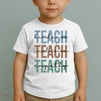 Teach Kindness Inclusion Empathy Toddler T-Shirt thumb 2
