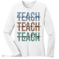 Teach Kindness Inclusion Empathy Women's Long Sleeve Shirt thumb 0