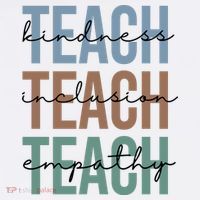 Teach Kindness Inclusion Empathy Kids Hoodie thumb 5