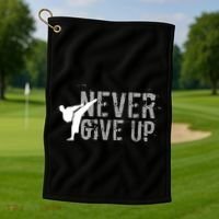 Taekwondo Karate Inspiration Cute Gift Golf Towel thumb 1