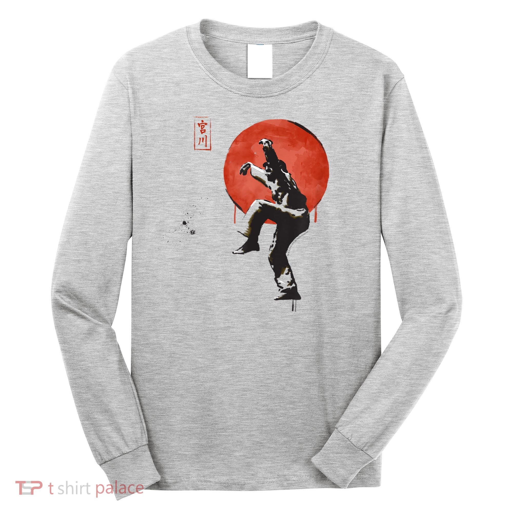 The Karate Kid Sumi Ink Crane Kick Long Sleeve Shirt