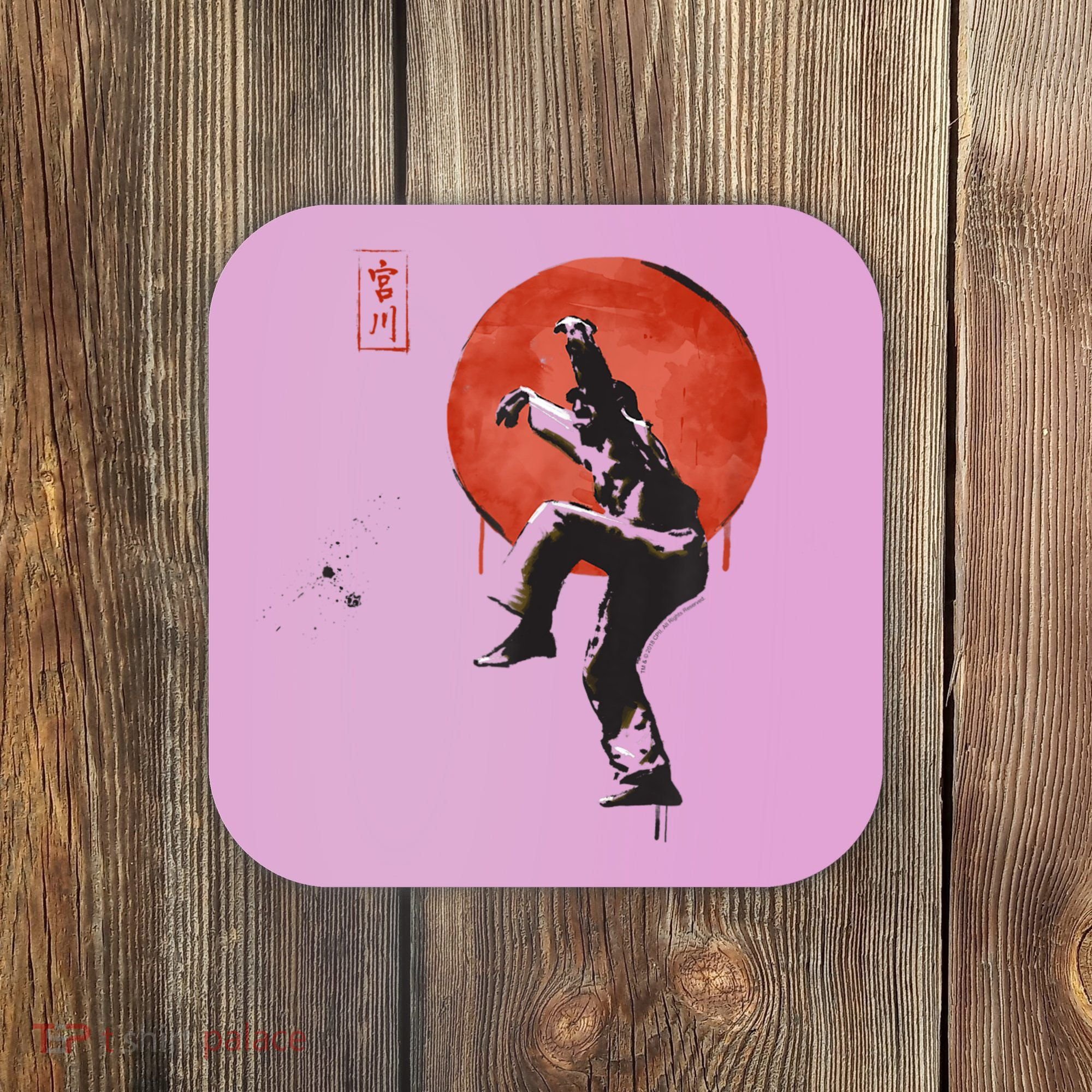 The Karate Kid Sumi Ink Crane Kick Coaster