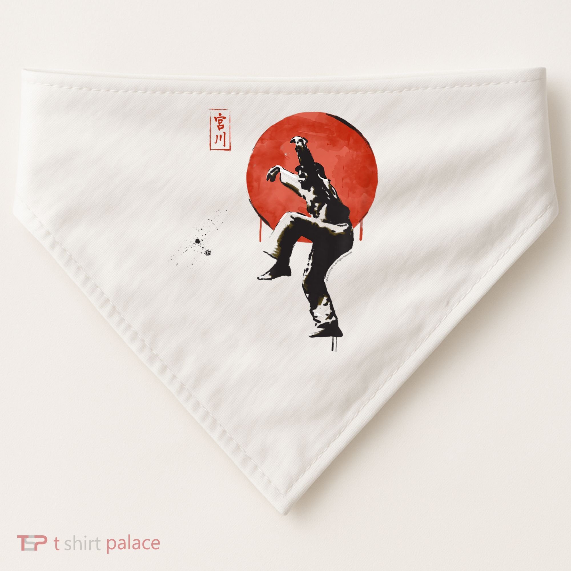 The Karate Kid Sumi Ink Crane Kick USA-Made Doggie Bandana