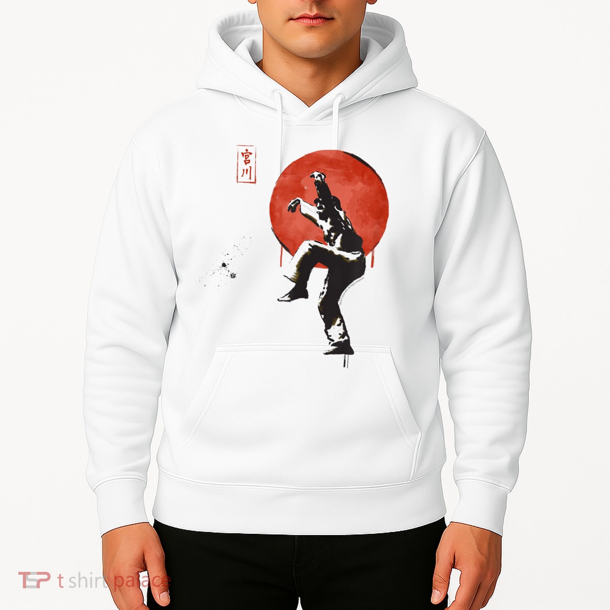 The Karate Kid Sumi Ink Crane Kick Hoodie