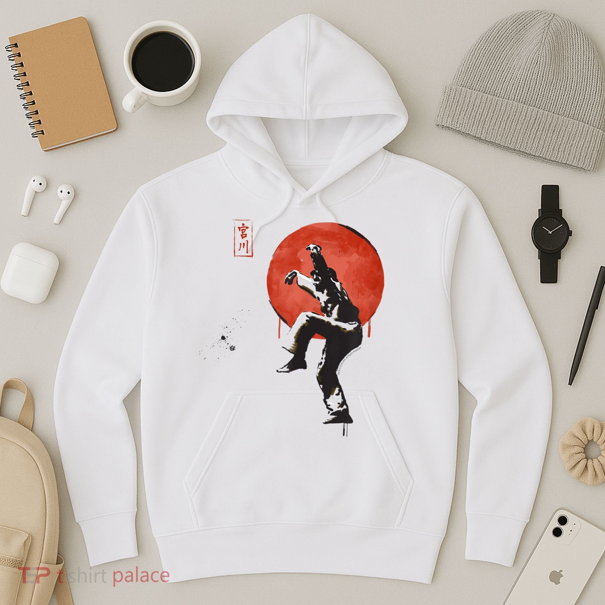 The Karate Kid Sumi Ink Crane Kick Hoodie