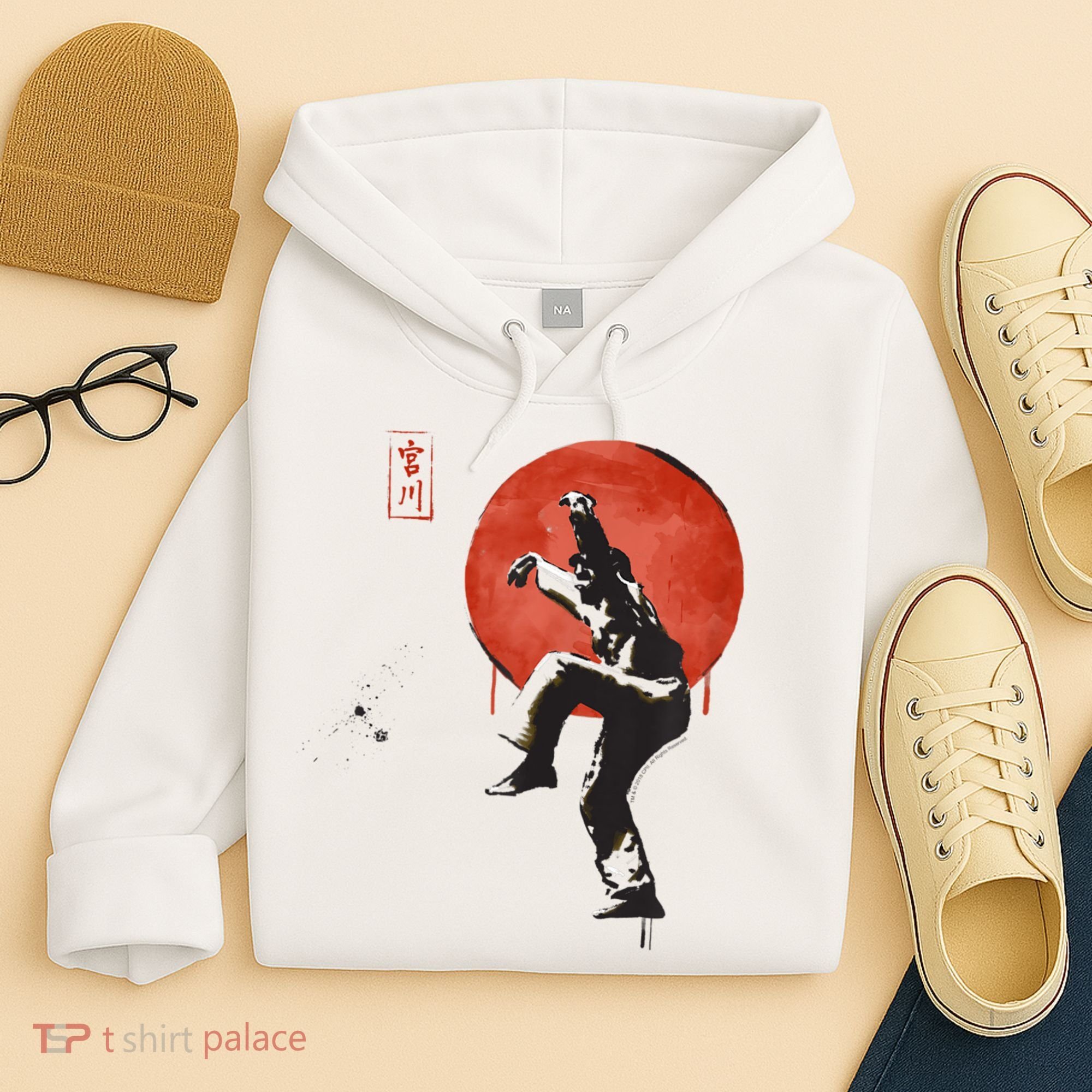 The Karate Kid Sumi Ink Crane Kick Hoodie