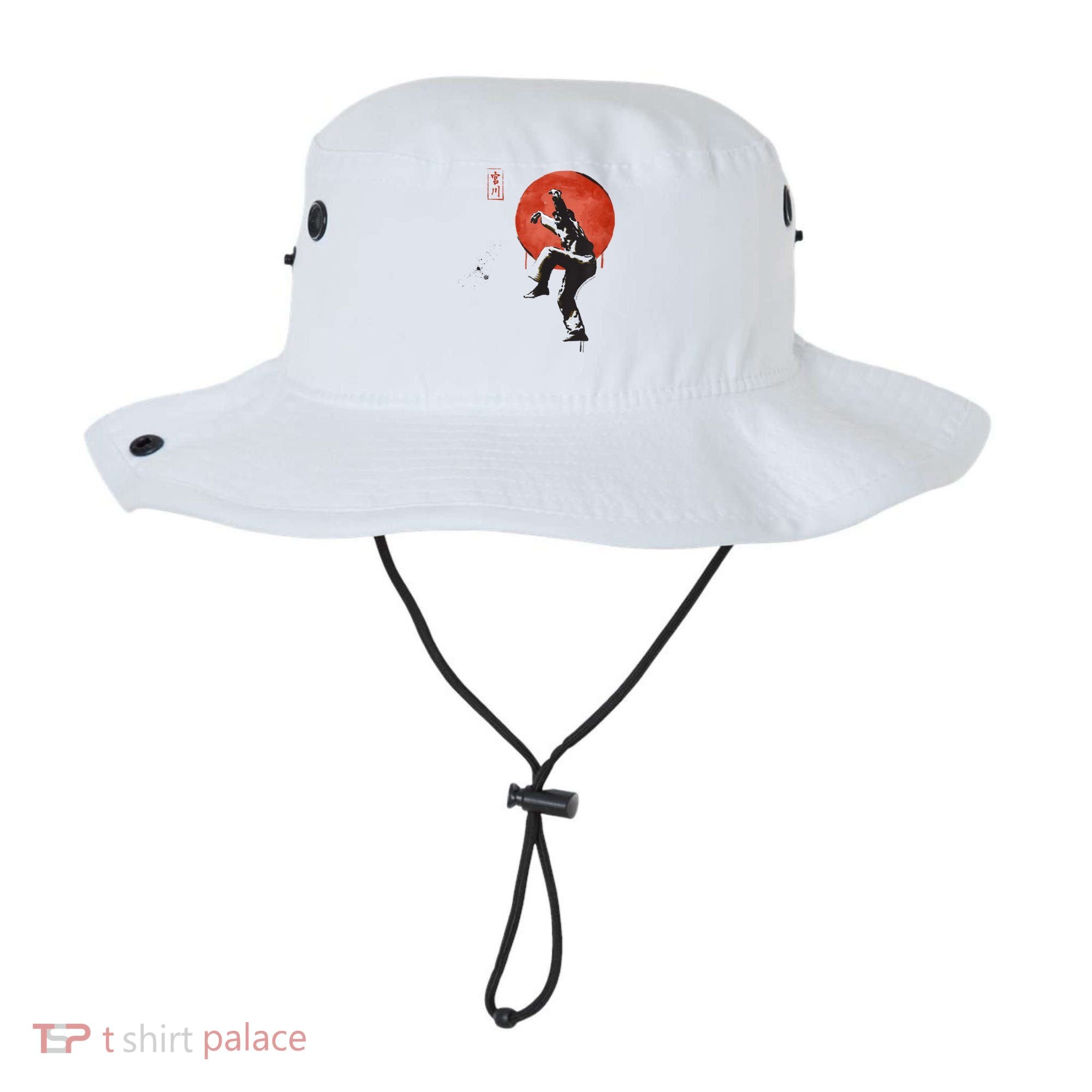 The Karate Kid Sumi Ink Crane Kick Bucket Hat