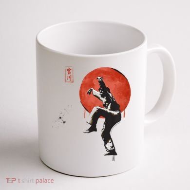 The Karate Kid Sumi Ink Crane Kick Coffee Mug back