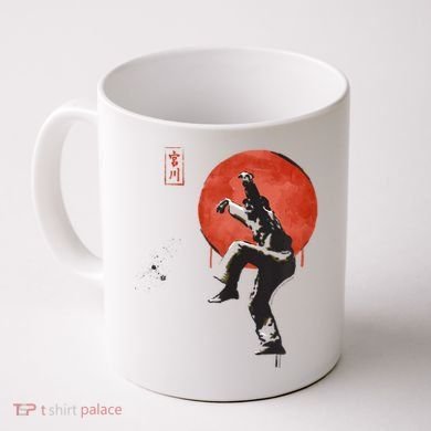 The Karate Kid Sumi Ink Crane Kick Coffee Mug