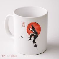 The Karate Kid Sumi Ink Crane Kick Coffee Mug thumb 0