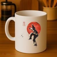 The Karate Kid Sumi Ink Crane Kick Coffee Mug thumb 4