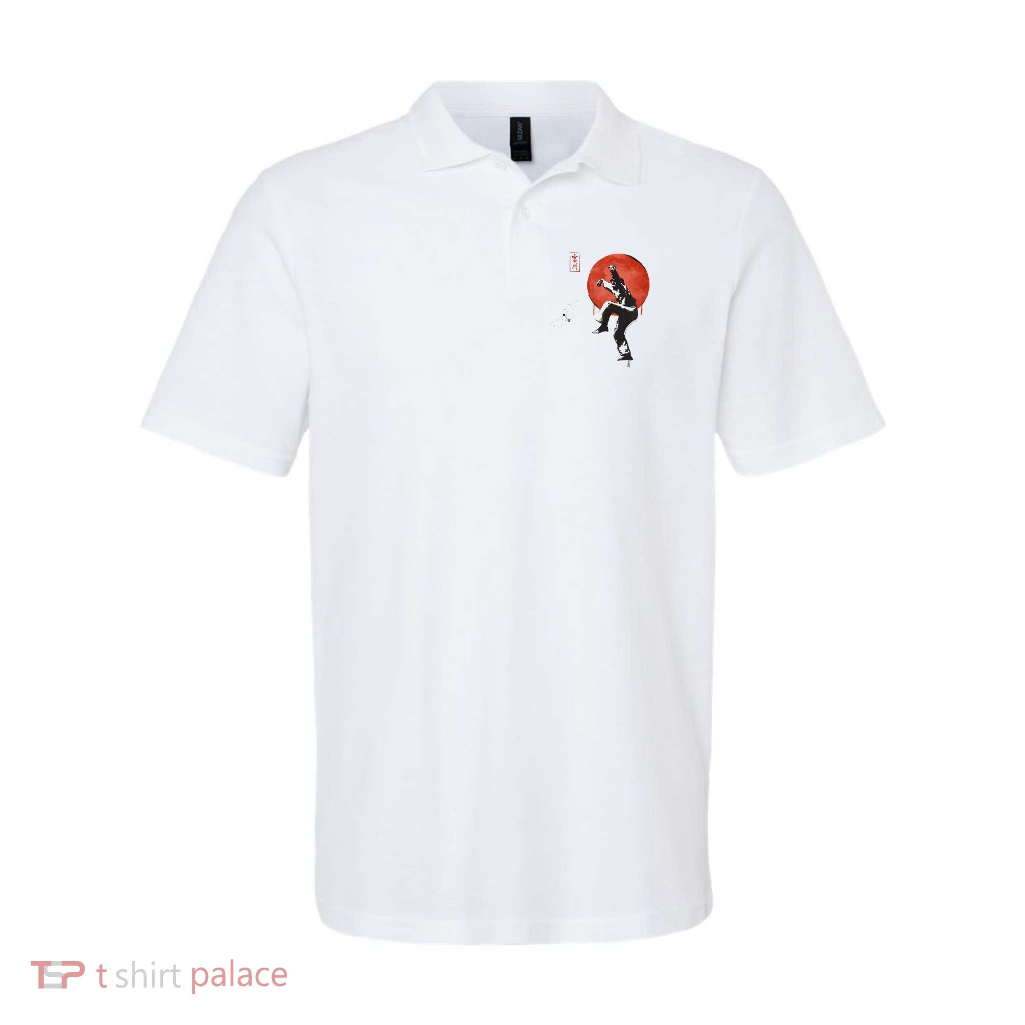 The Karate Kid Sumi Ink Crane Kick Polo