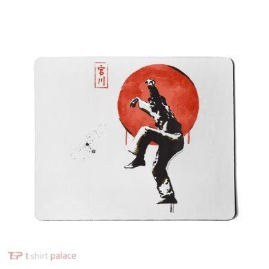 The Karate Kid Sumi Ink Crane Kick Mousepad