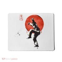 The Karate Kid Sumi Ink Crane Kick Mousepad thumb 0