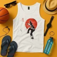 The Karate Kid Sumi Ink Crane Kick Tank Top thumb 4