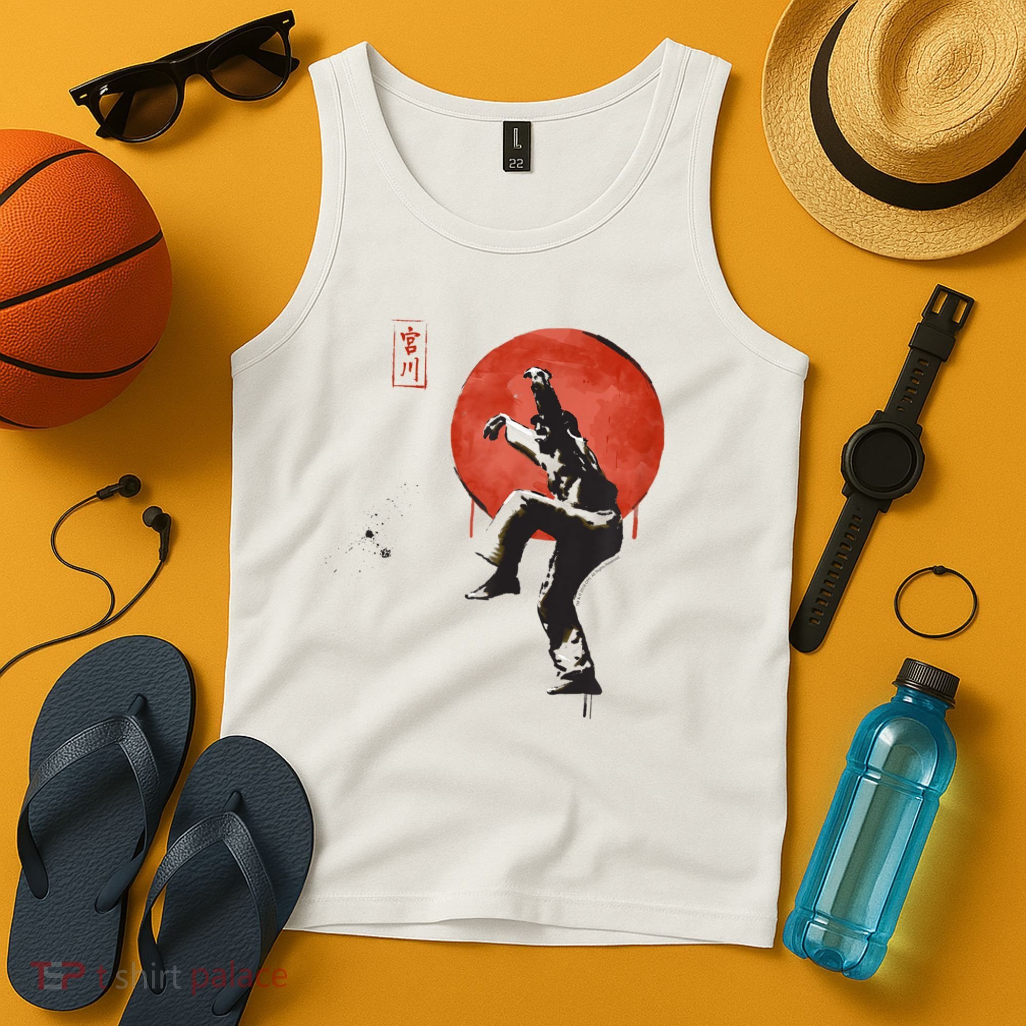 The Karate Kid Sumi Ink Crane Kick Tank Top