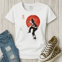 The Karate Kid Sumi Ink Crane Kick Women's T-Shirt thumb 3