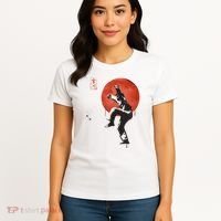 The Karate Kid Sumi Ink Crane Kick Women's T-Shirt thumb 4