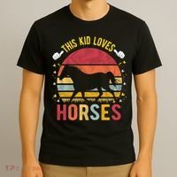 This Kid Loves Horses Boys And Girls Horse Gift Meaningful Gift T-Shirt thumb 3