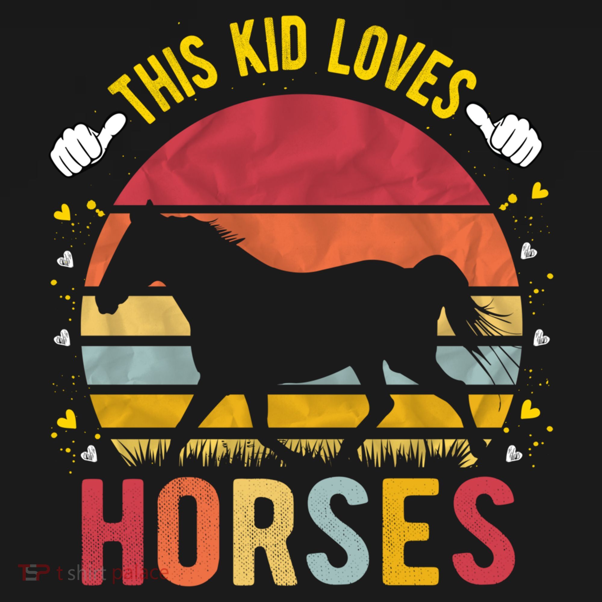 This Kid Loves Horses Boys And Girls Horse Gift Meaningful Gift T-Shirt