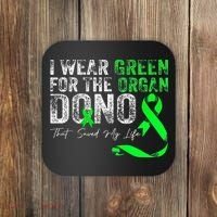 Transplant Kidney Liver Surgery Green For The Organ Donor Coaster thumb 0