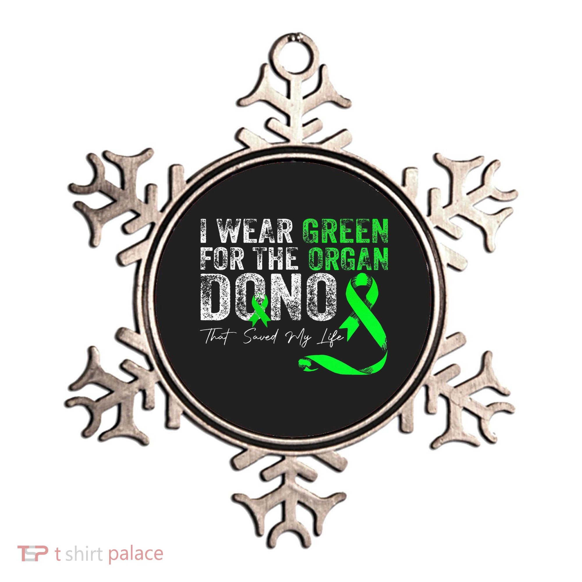 Transplant Kidney Liver Surgery Green For The Organ Donor Ornament
