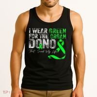 Transplant Kidney Liver Surgery Green For The Organ Donor Tank Top thumb 3