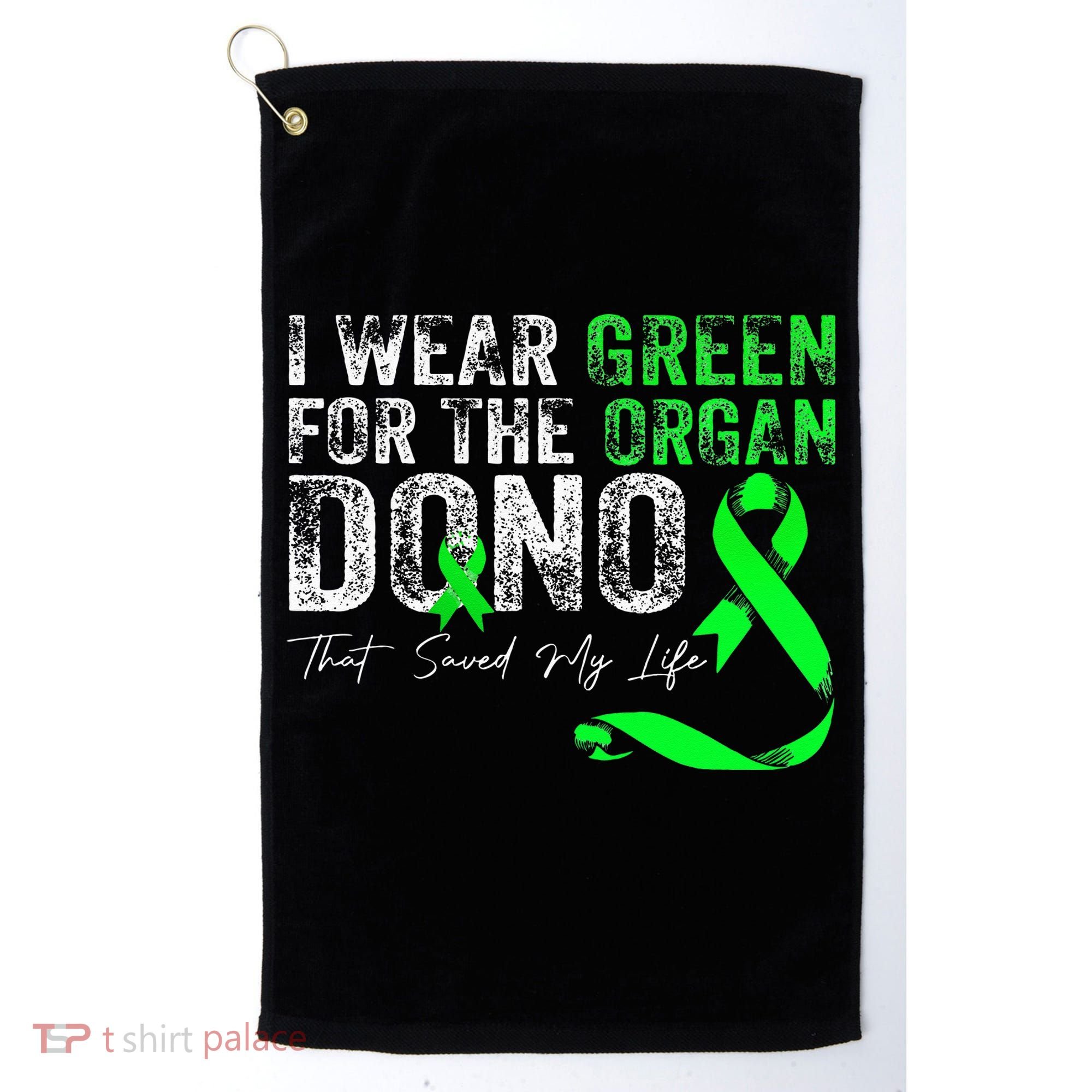 Transplant Kidney Liver Surgery Green For The Organ Donor Golf Towel