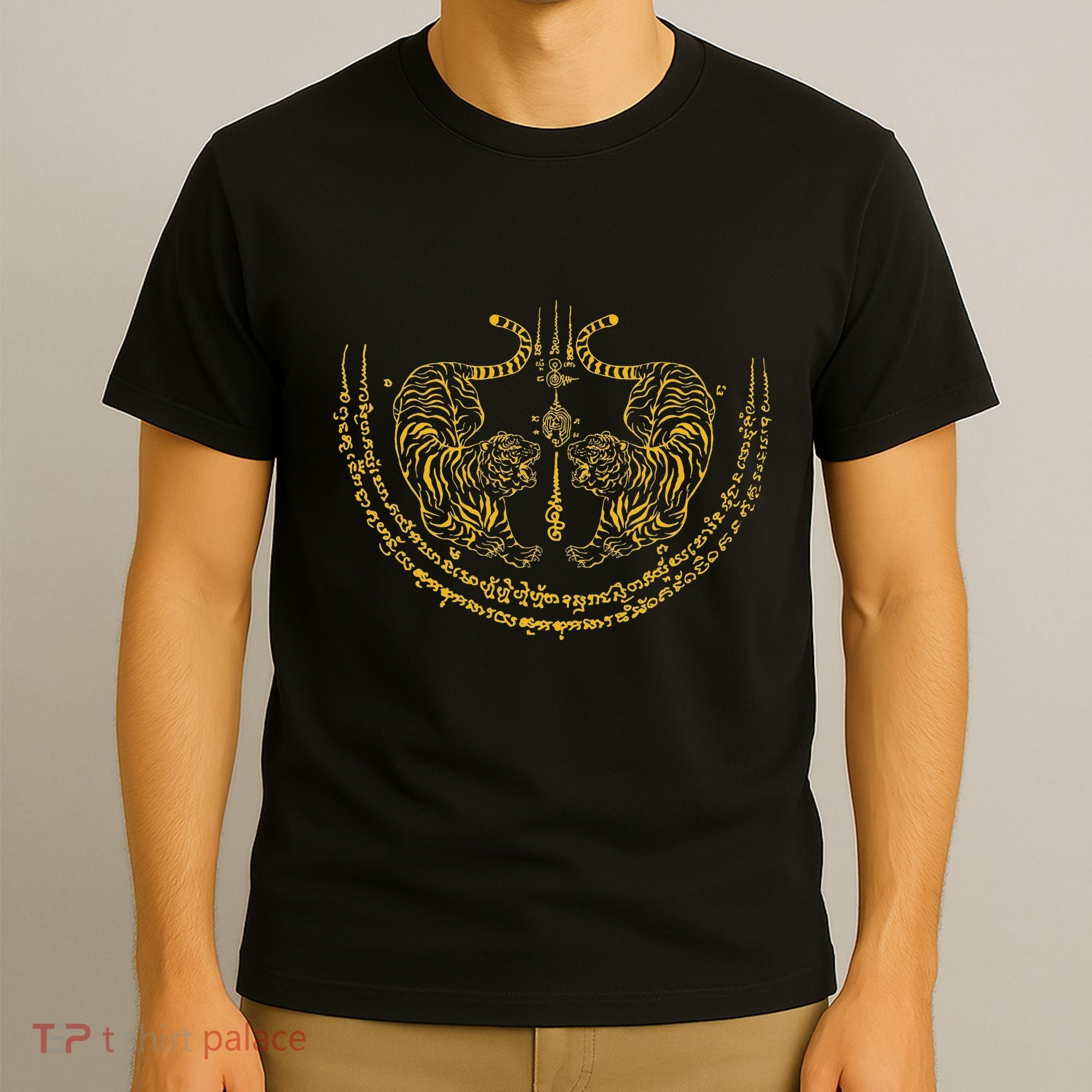 Thailand Kickboxer Muay Thai Thai Boxer Twin Tiger Sak Yant T-Shirt