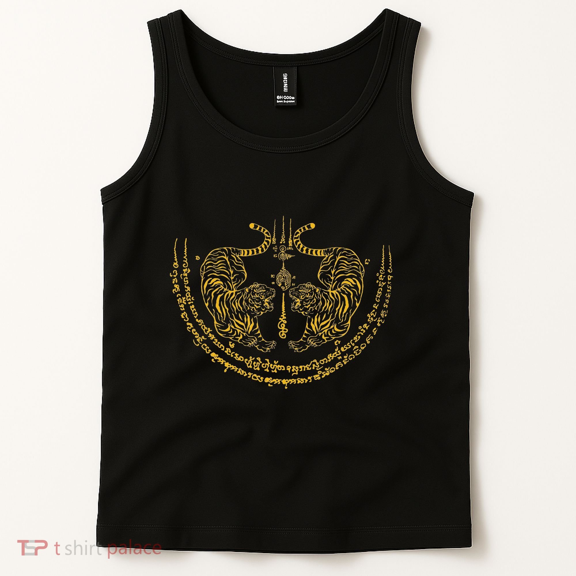 Thailand Kickboxer Muay Thai Thai Boxer Twin Tiger Sak Yant Tank Top